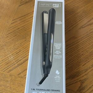 Infiniti Pro by Conair Tourmaline Ceramic Flat Iron 1-inch NEW NIB